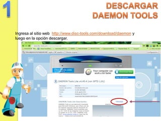 Tutorial instalacion tim y daemon tools | PPT