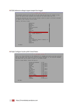 Tutorial installasi debian server 7.5 whezzy | PDF