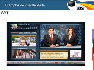 Exemplos de interatividade
SBT
 