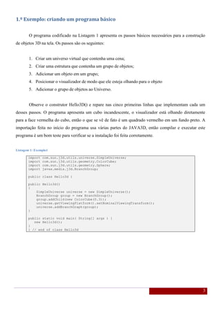 Tutorial Java3D | PDF