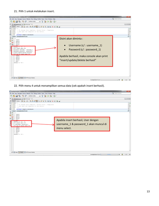 Tutorial java & mysql | PDF