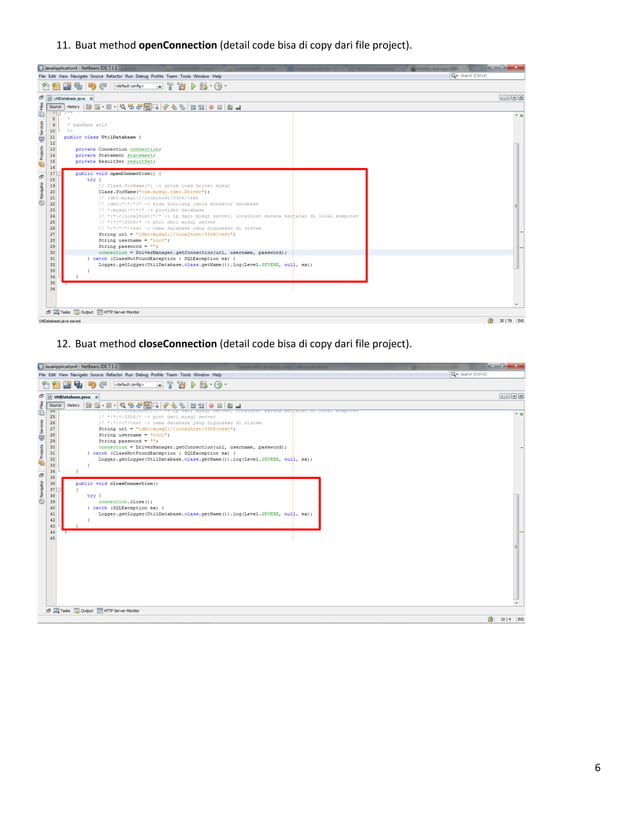 Tutorial java & mysql | PDF