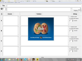 Tutorial JQuiz Hot Potatoes | PPTX