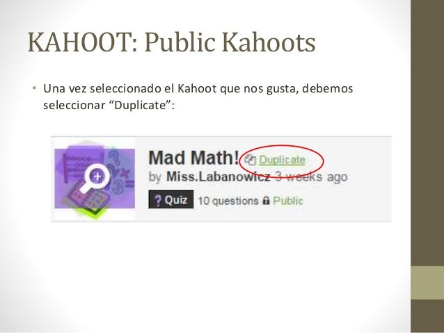 Tutorial Kahoot