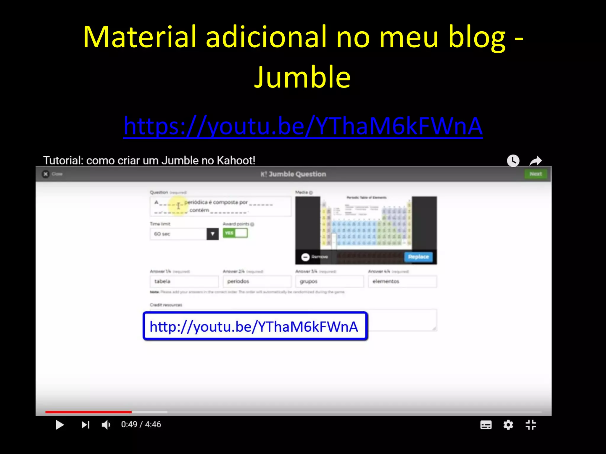 Material adicional no meu blog -
Jumble
https://youtu.be/YThaM6kFWnA
 