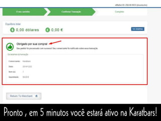 Tutorial Karatbars e Wallet.