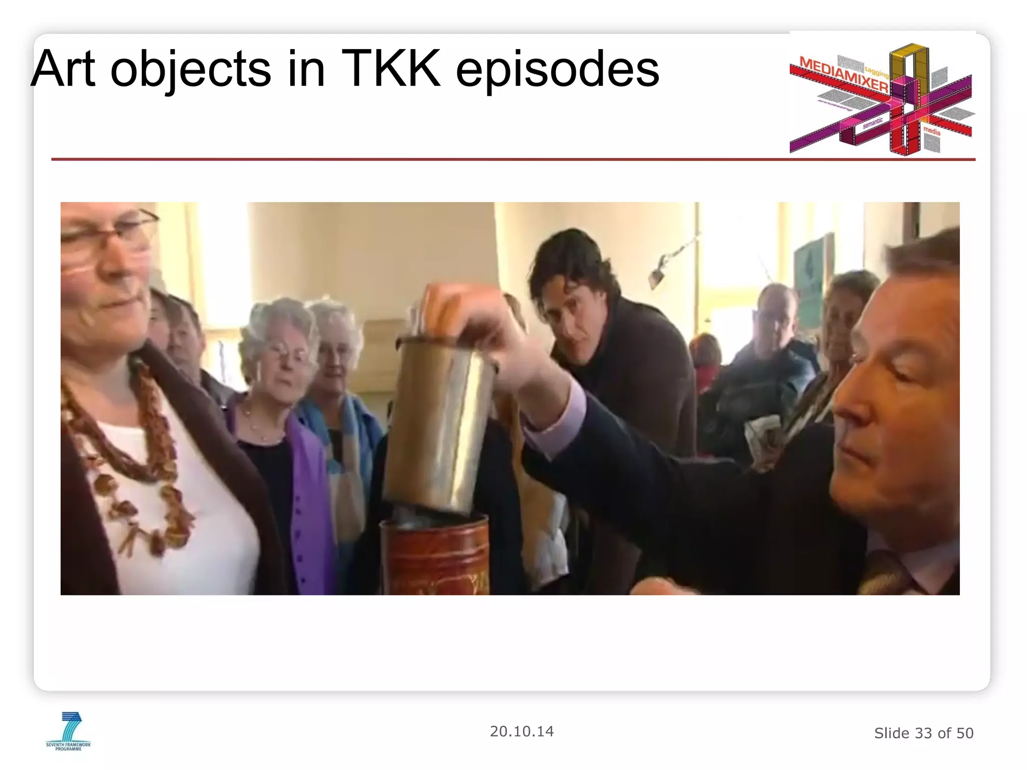 Art objects in TKK episodes 
20.10.14 Slide 33 of 50 
 