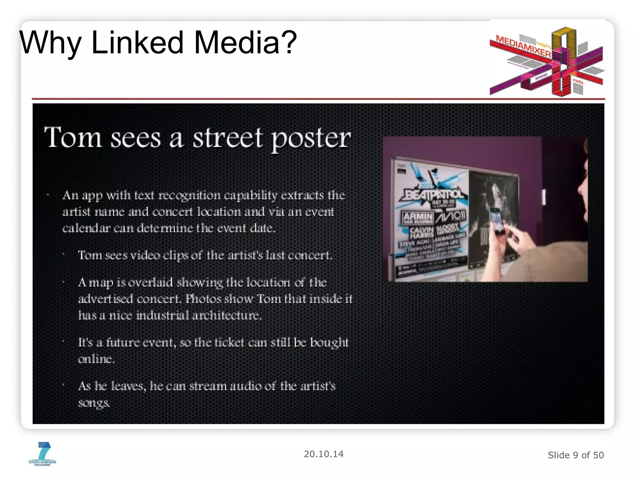 20.10.14 Slide 9 of 50 
Why Linked Media? 
 