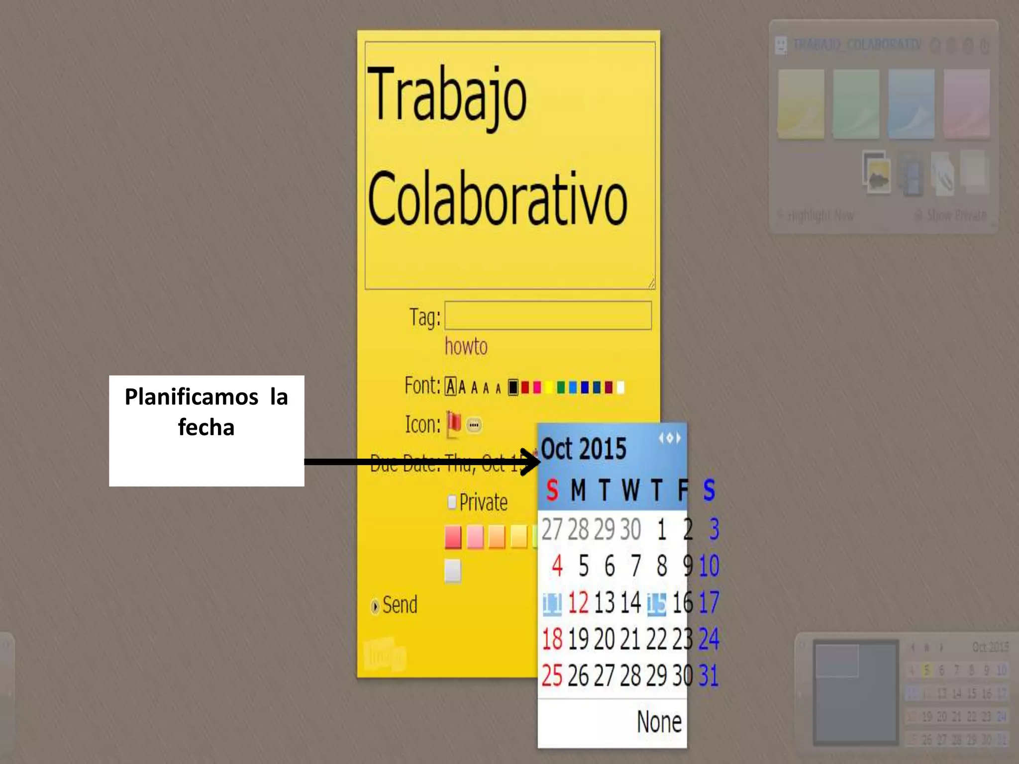 Planificamos la
fecha