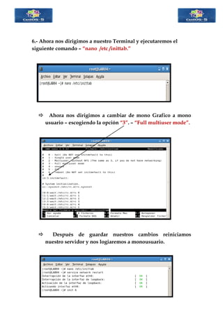 Tutorial linux centos configuraciones básicas | PDF