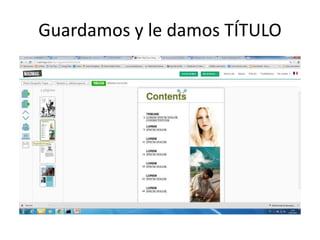 Guardamos y le damos TÍTULO
 