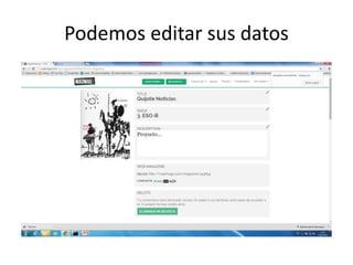 Podemos editar sus datos
 