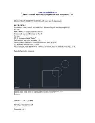 Tutorial (manual) autocad partea 1 | PDF