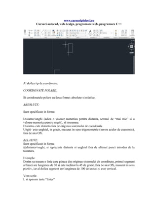 Tutorial (manual) autocad partea 1 | PDF