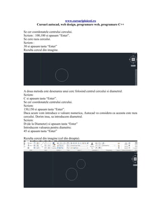 Tutorial (manual) autocad partea 1 | PDF