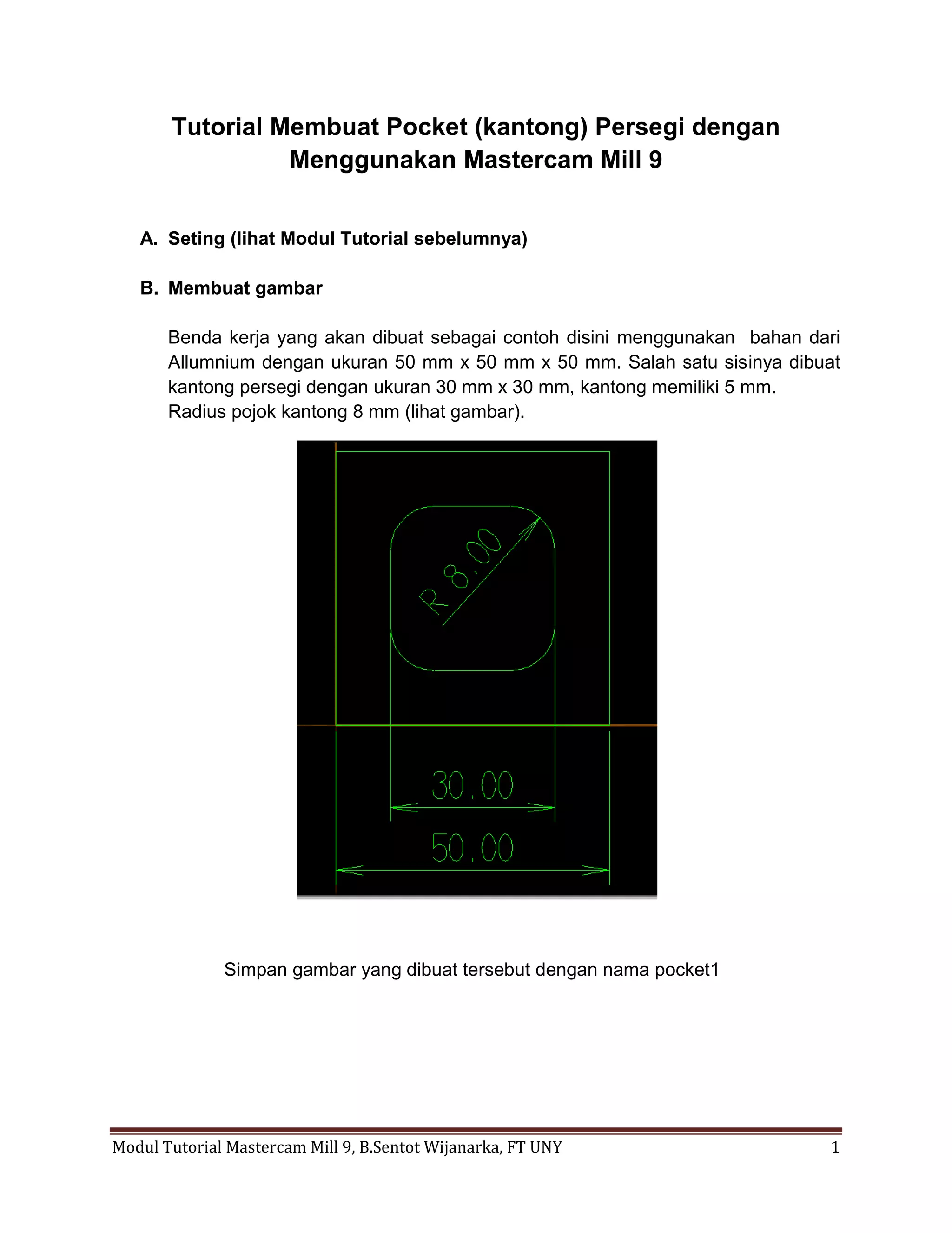 Tutorial Mastercam Milling 9 Untuk Pemula 2 Pdf