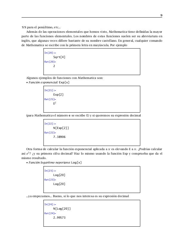 mathematica tutorial 9 Tutorial mathematica