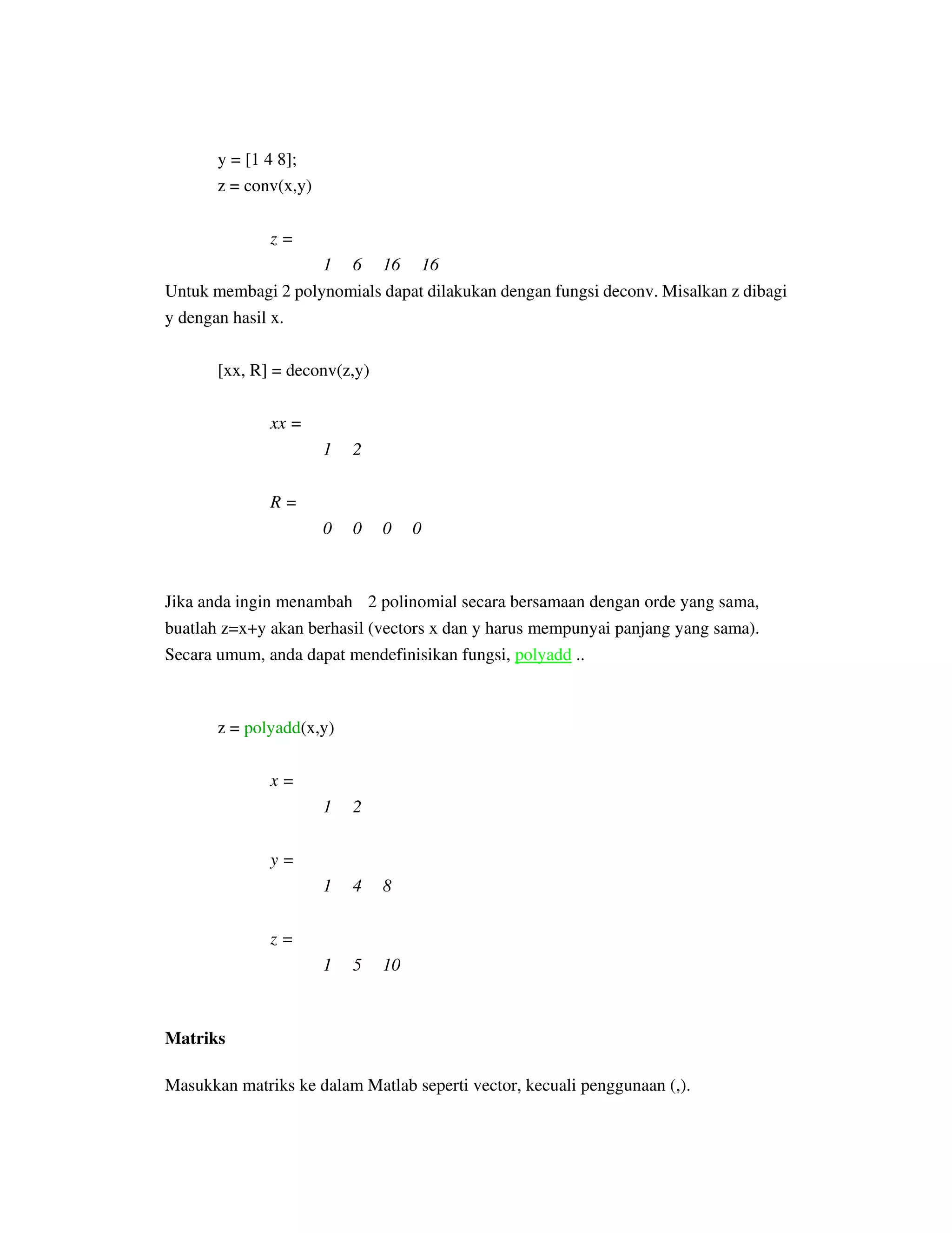 Matlab Tutorial | PDF