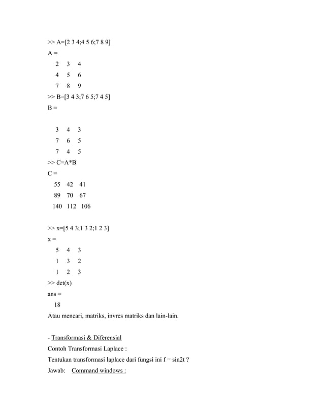 Tutorial Matlab | DOC