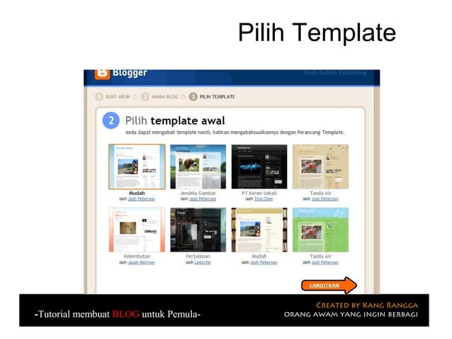 Tutorial Membuat Blog Untuk Pemula Ppt