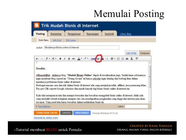 Tutorial membuat blog untuk pemula