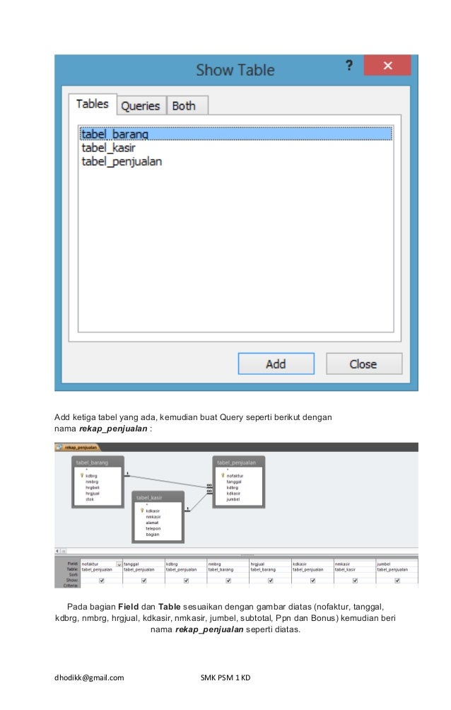 ms access Tutorial membuat database membuat Tabel form Dan re ms access Tutorial membuat database membuat Tabel form Dan re