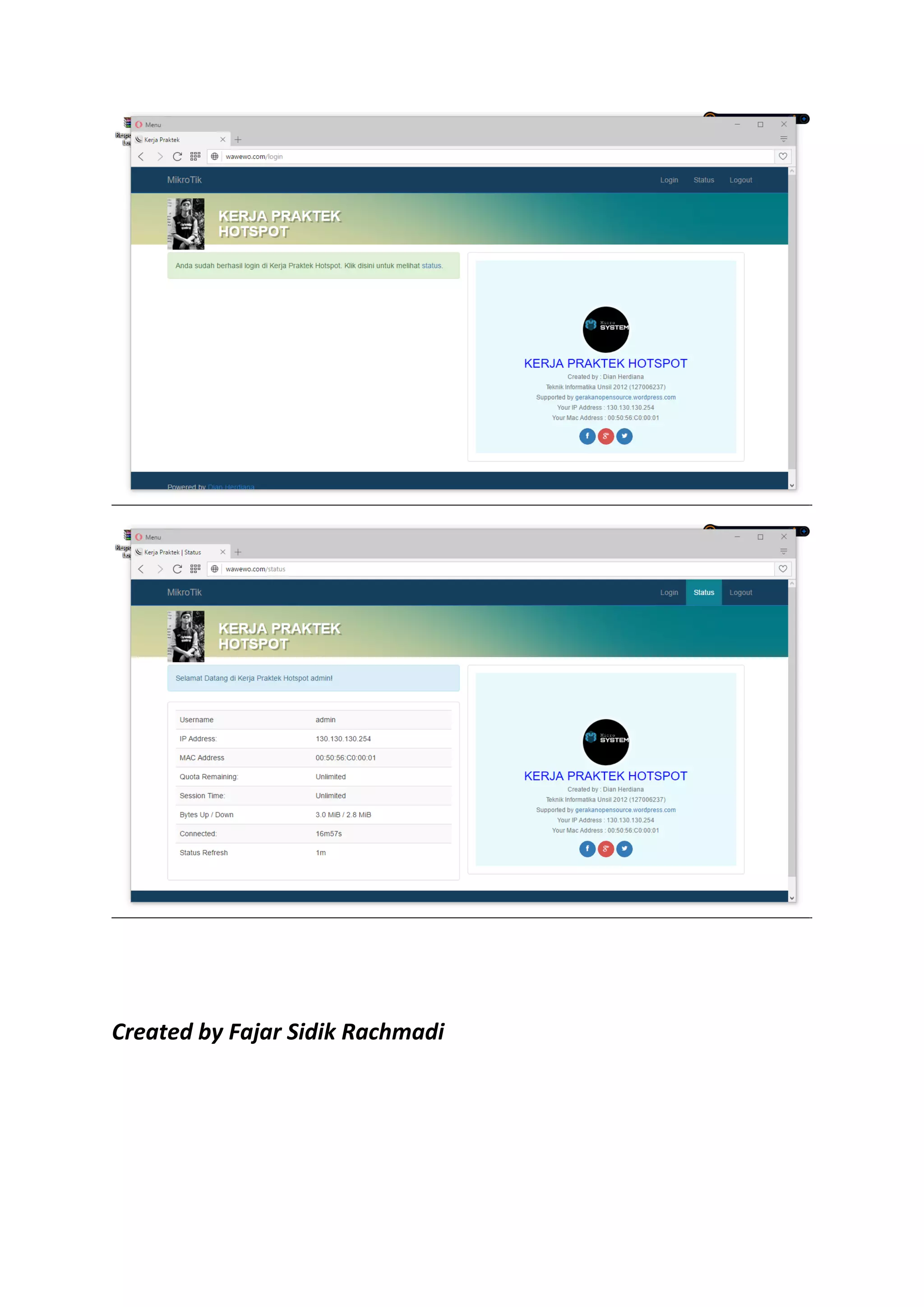 Created by Fajar Sidik Rachmadi
 