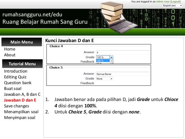 Tutorial Membuat Soal Multiple Choice