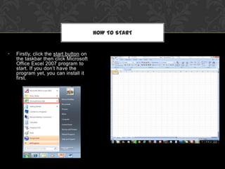 Tutorial microsoft office excel 2007 | PPT