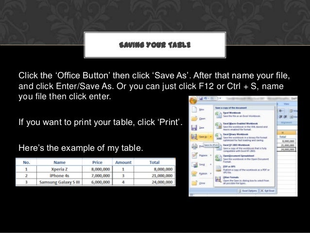 ms office excel 2007 tutorial pdf