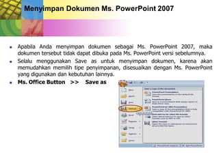 TUTORIAL MICROSOFT POWERPOINT 2007 | PDF