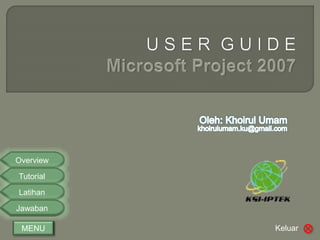 Tutorial Microsoft Project 2007 Interaktif | PPSX