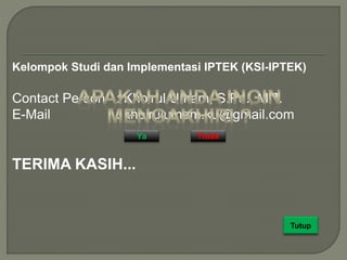 Tutorial Microsoft Project 2007 Interaktif | PPSX