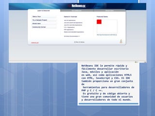 Tutorial netbeans | PPTX