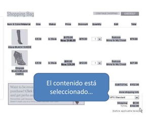 El contenido está seleccionado…