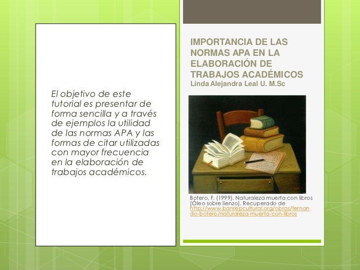 Importancia de las normas APA en la elaboración de