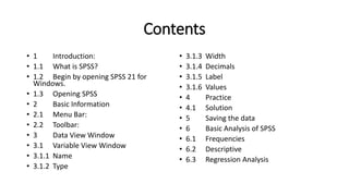 Tutorial of SPSS | PPTX