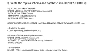 Hands-On Tutorial: Distributed Replication with Oracle Materialized ...