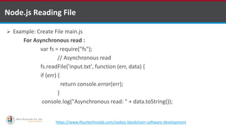 Tutorial on Node File System | PPT