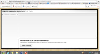 Tutorial on an Online Notebook