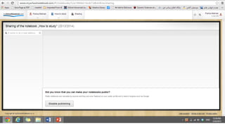 Tutorial on an Online Notebook