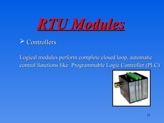 TutorialOnSCADASystem more detailed of the ppt | PPT