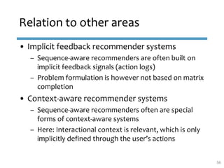 Tutorial on sequence aware recommender systems - UMAP 2018 | PPTX