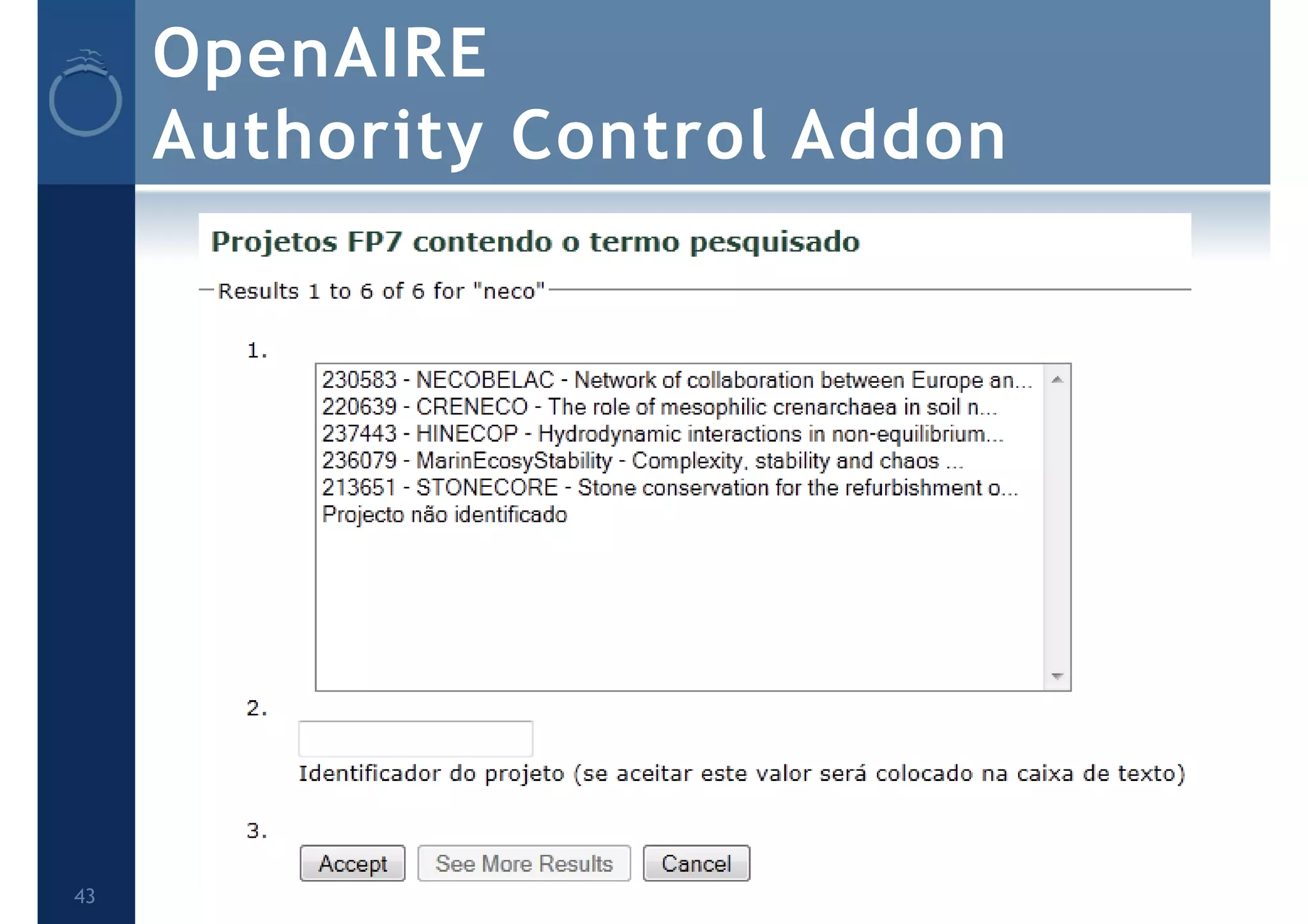 OpenAIRE
Authority Control Addon
43
 