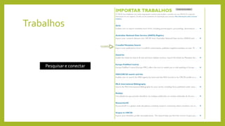 Trabalhos
Pesquisar e conectar
 
