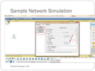 Sample Network Simulation
26 Chandra Prakash, LPU
 