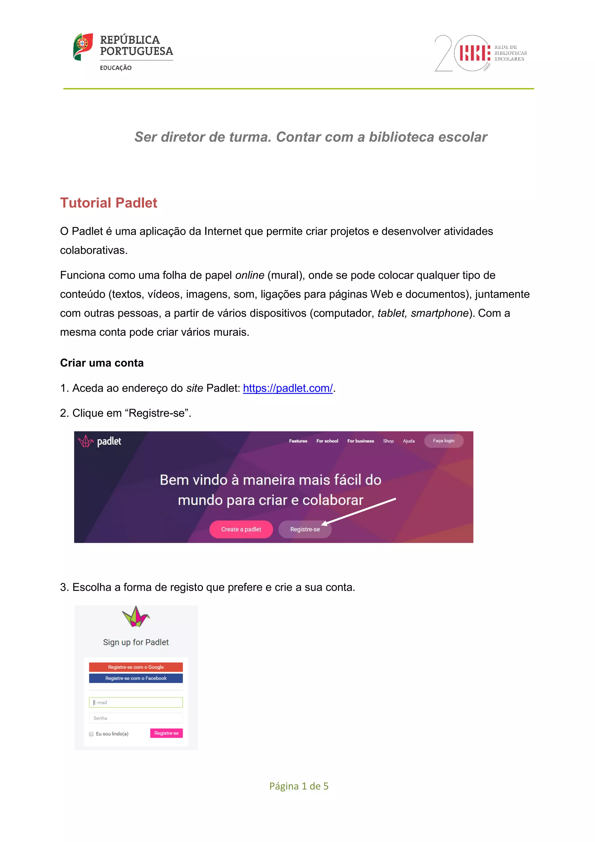 Tutorial padlet | PDF