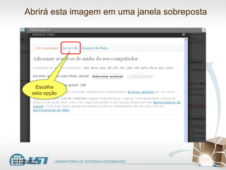 Abrirá esta imagem em uma janela sobreposta Escolha esta opção