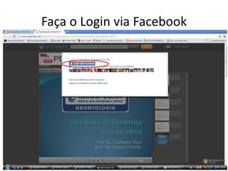 Faça o Login via Facebook