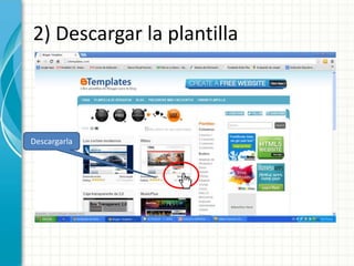 2) Descargar la plantilla



Descargarla
 